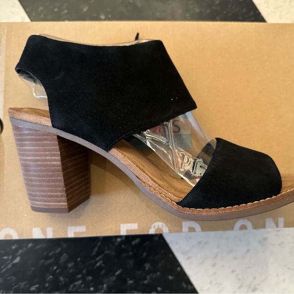 Tom’s Majorca Cutout Black Suede 11 - Picture 2 of 4